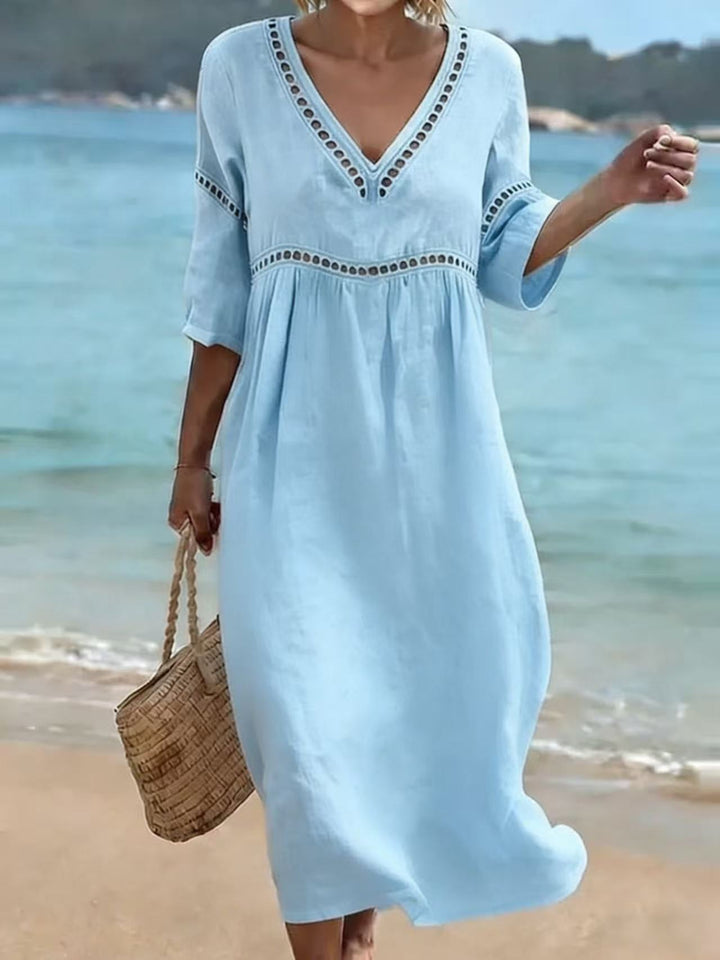 Rolvaine | V-Neck Maxi Dress