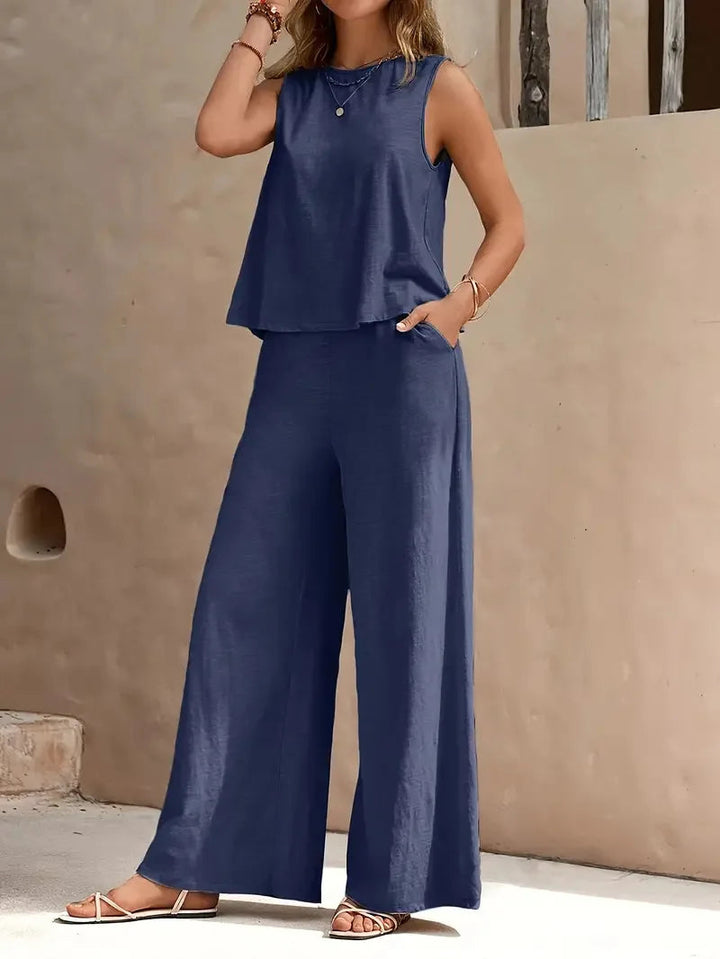 Solvane — Sleeveless Flow Set