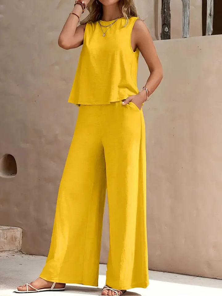Solvane — Sleeveless Flow Set