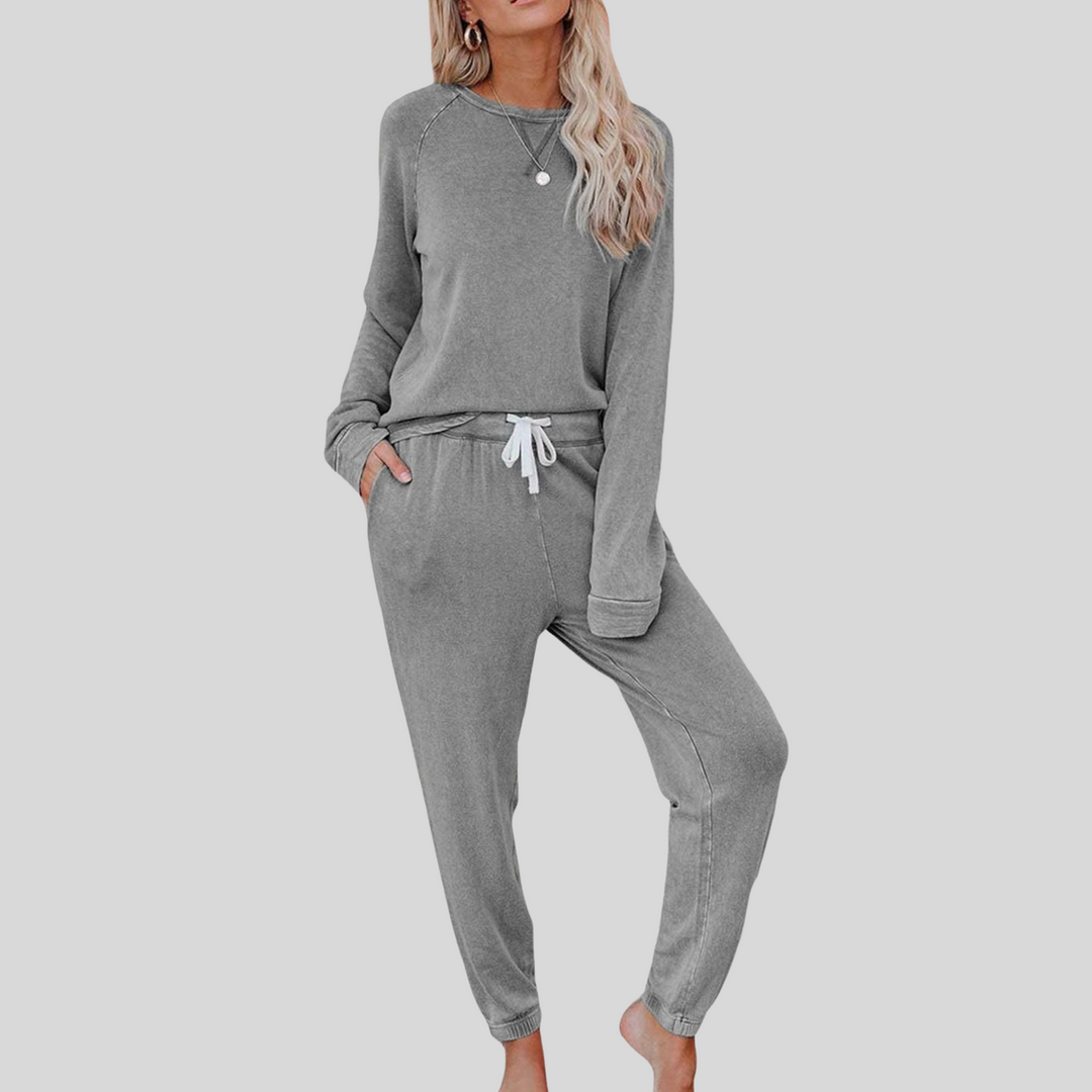 Jocelyn| Casual Long Sleeve and Sweatpants Set