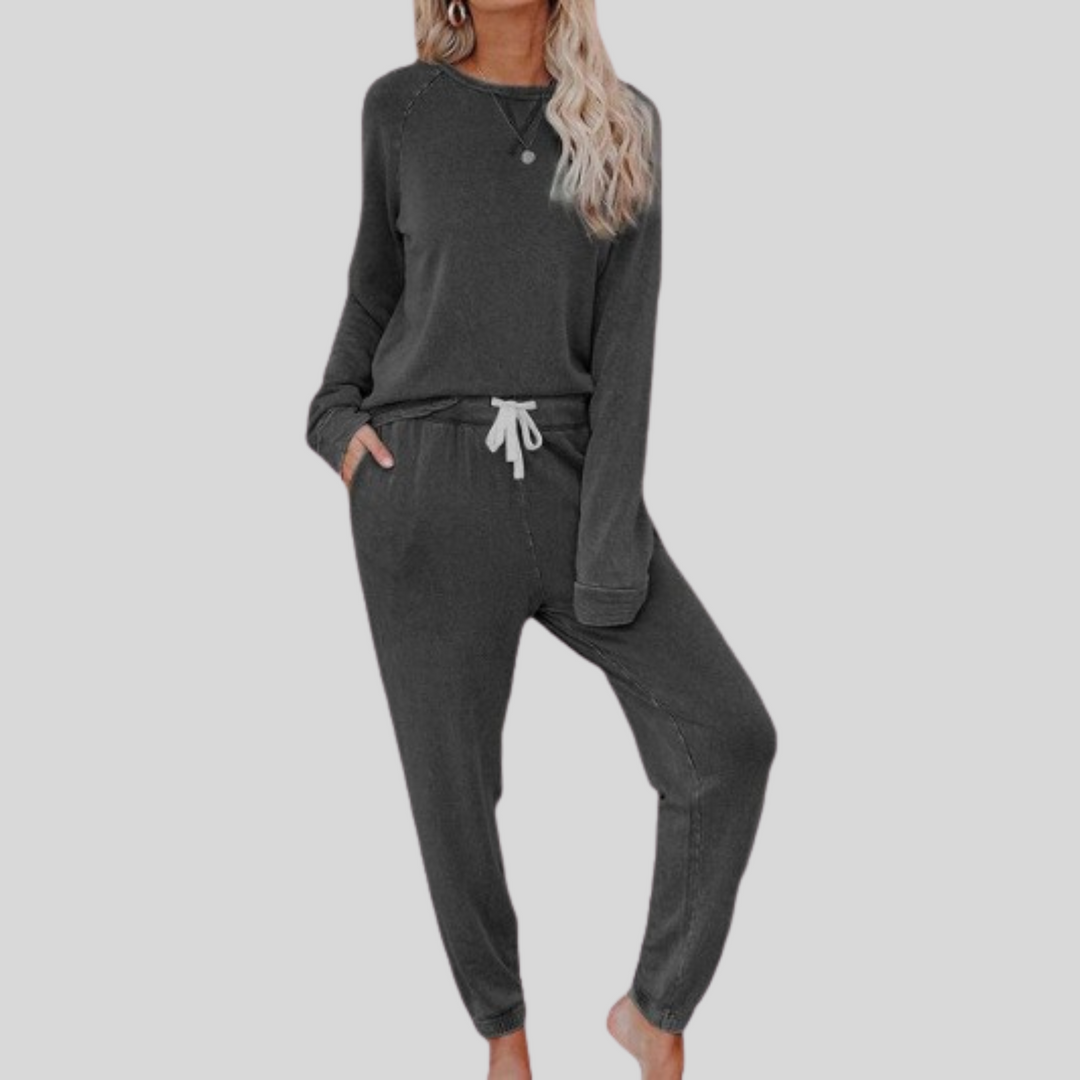 Jocelyn| Casual Long Sleeve and Sweatpants Set
