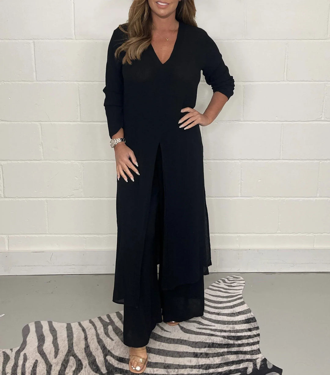 Coastal Ease — Breezy Blouse & Trouser Set