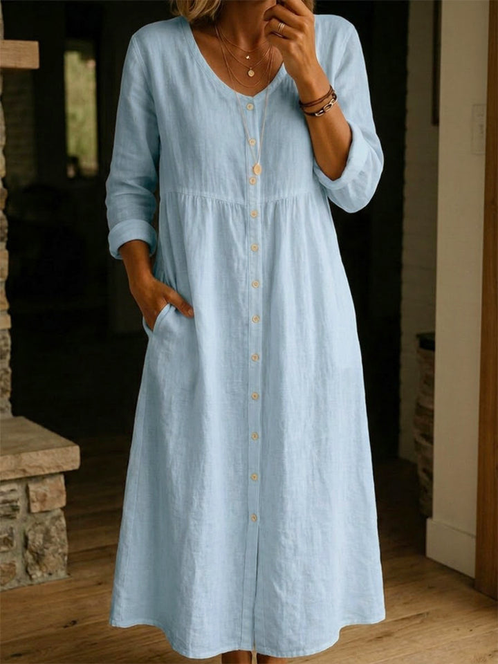 Casual blend Button Dress