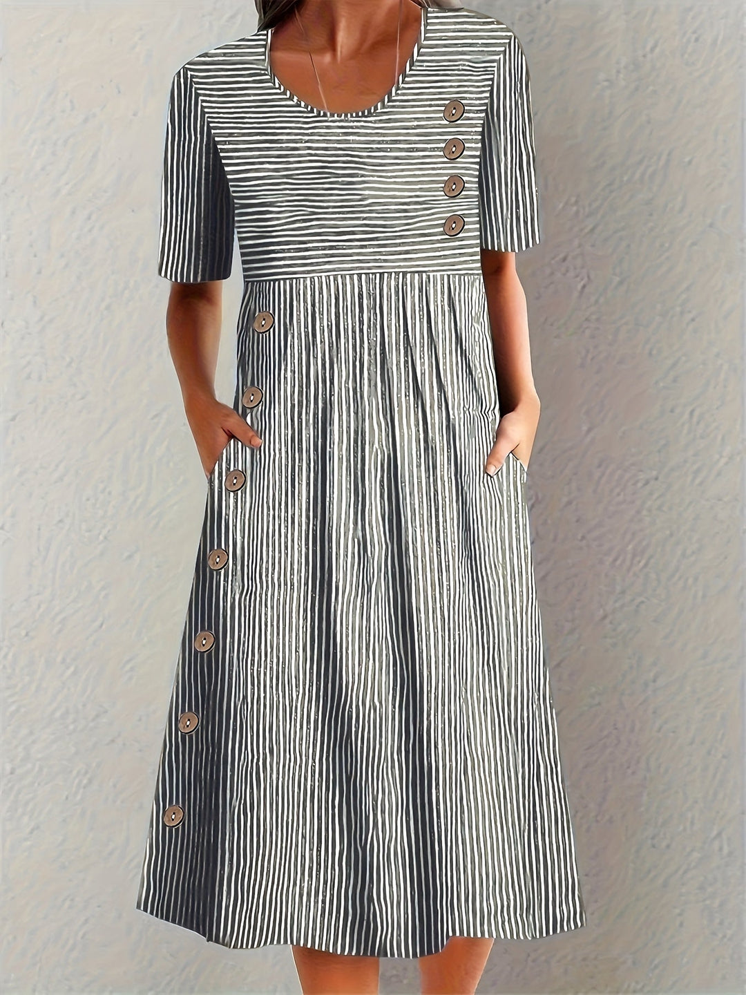 Sofia | Striped Casual Dress – Relaxed Summer Fit