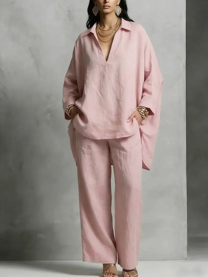 Simple V-neck Ease Set