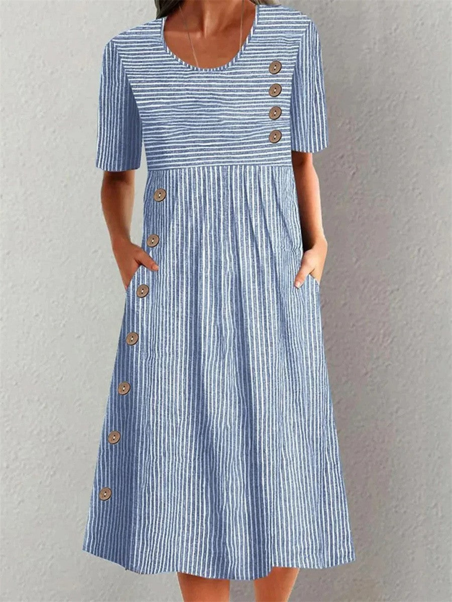 Sofia | Striped Casual Dress – Relaxed Summer Fit