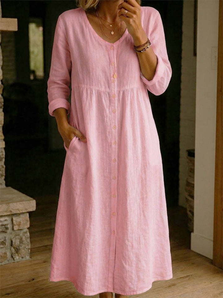 Casual blend Button Dress