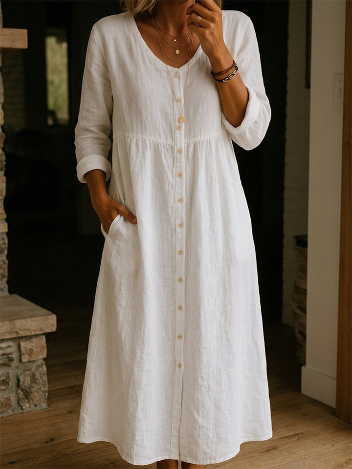 Casual blend Button Dress