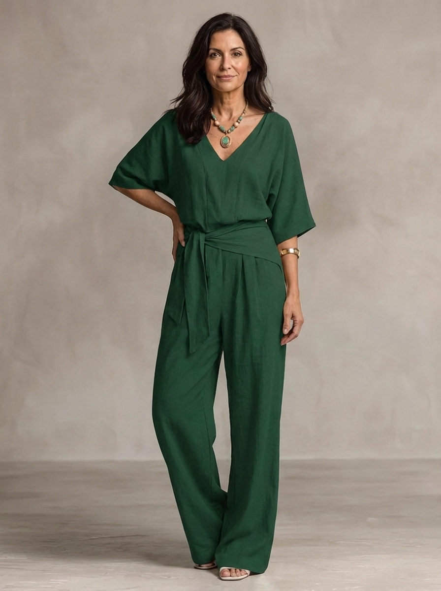 Linden Lane — Coastal Ease Flow Jumpsuit