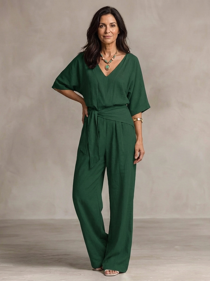 Linden Lane — Coastal Ease Flow Jumpsuit