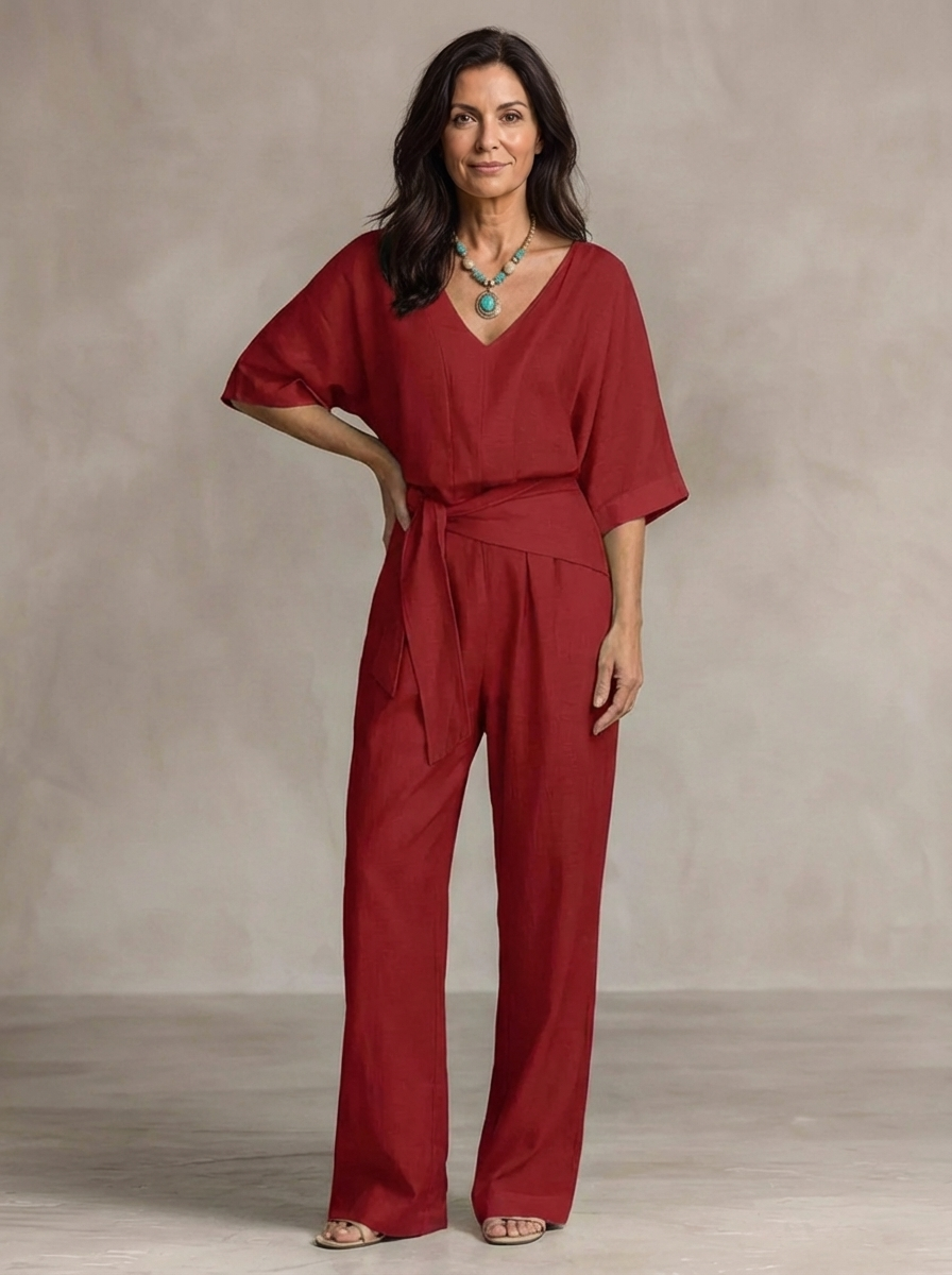 Linden Lane — Coastal Ease Flow Jumpsuit