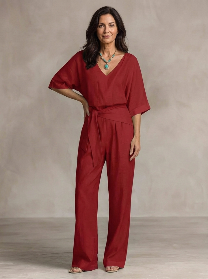 Linden Lane — Coastal Ease Flow Jumpsuit