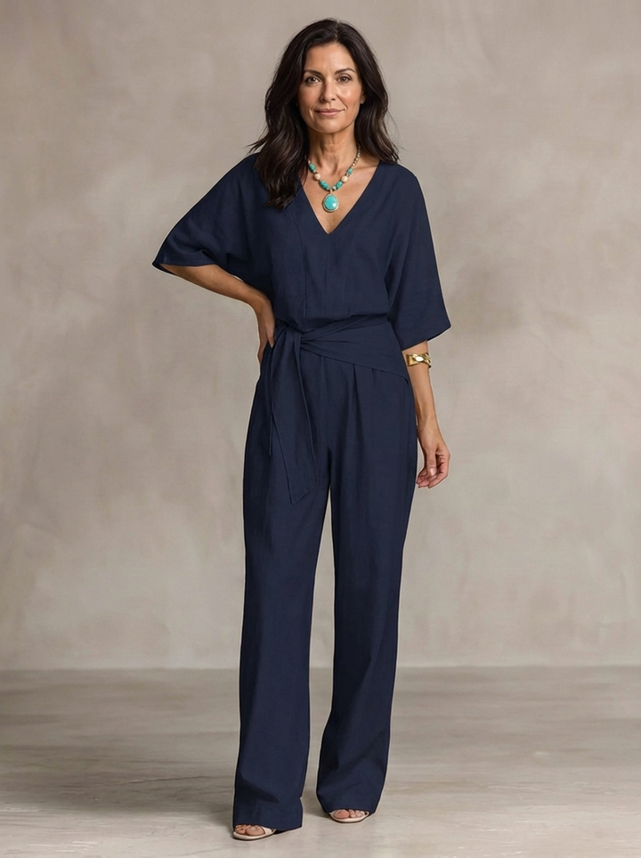 Linden Lane — Coastal Ease Flow Jumpsuit