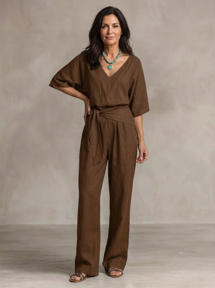 Linden Lane — Coastal Ease Flow Jumpsuit