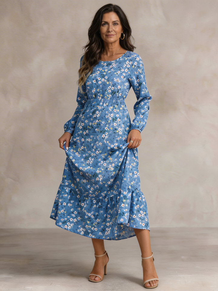 Maris | Maxi Dress – Natural Loose Fit