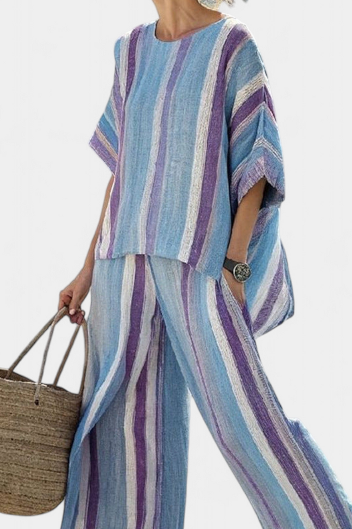 Coastal Breeze Co. — Striped Flow Set