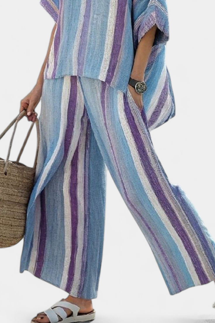 Coastal Breeze Co. — Striped Flow Set