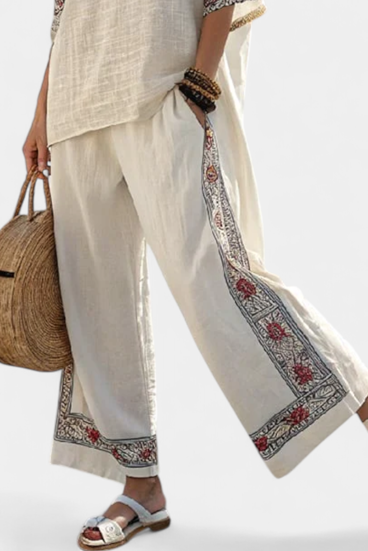 Botanic Lane — Embroidered Ease Set