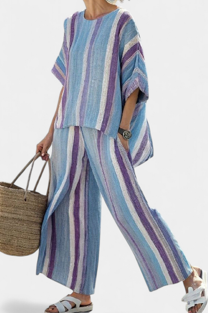 Coastal Breeze Co. — Striped Flow Set