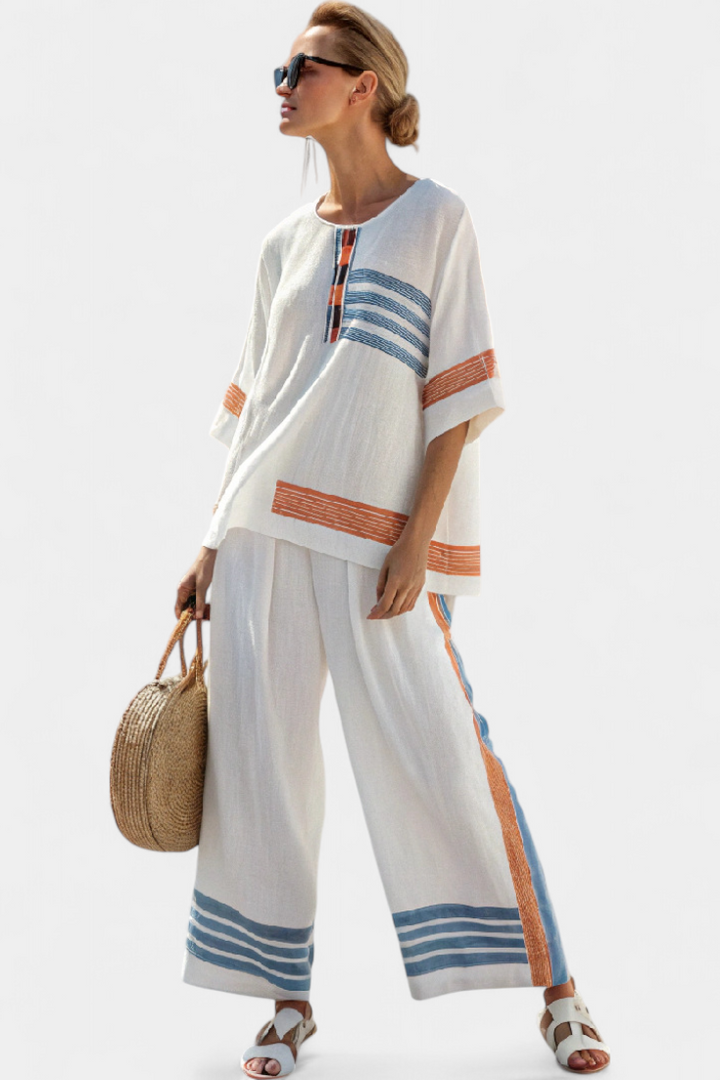 Coastal Breeze — Striped Ease Set