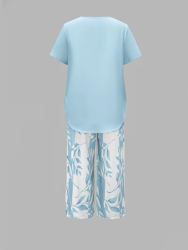 Arvessa — Leaf Print Breeze Set