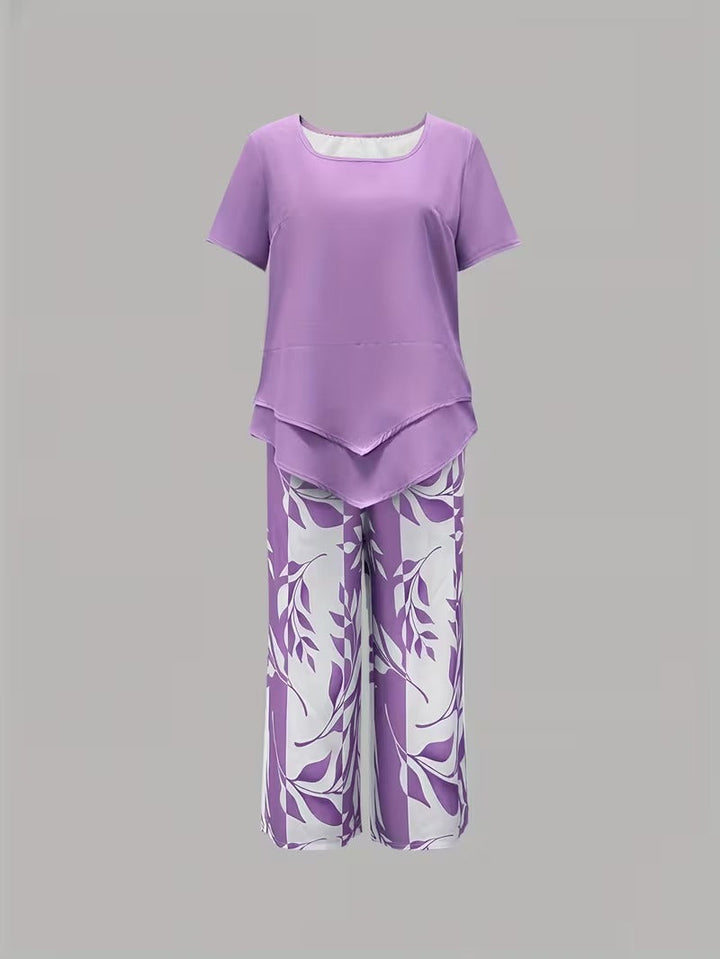 Arvessa — Leaf Print Breeze Set