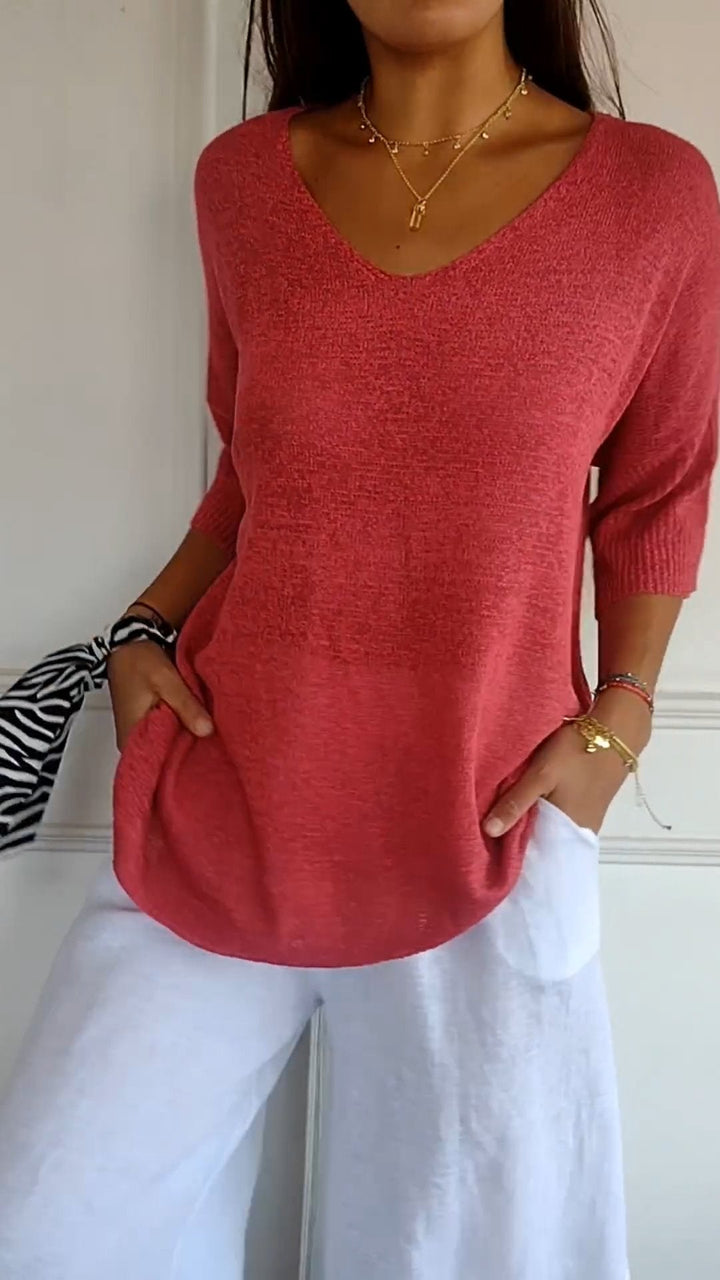 LAUREN | Women Casual V-Neck Top