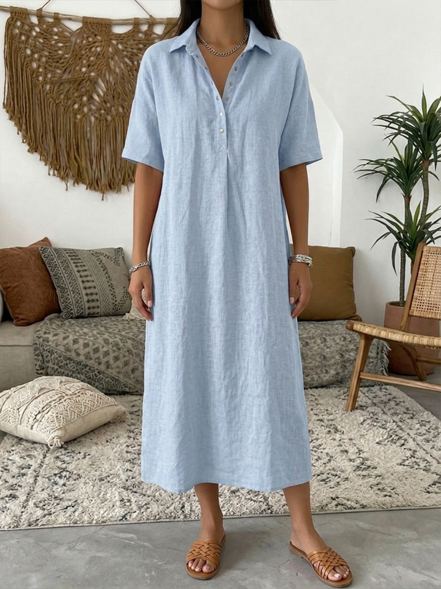 Côte Relaxed | Breathable blend Polo Dress