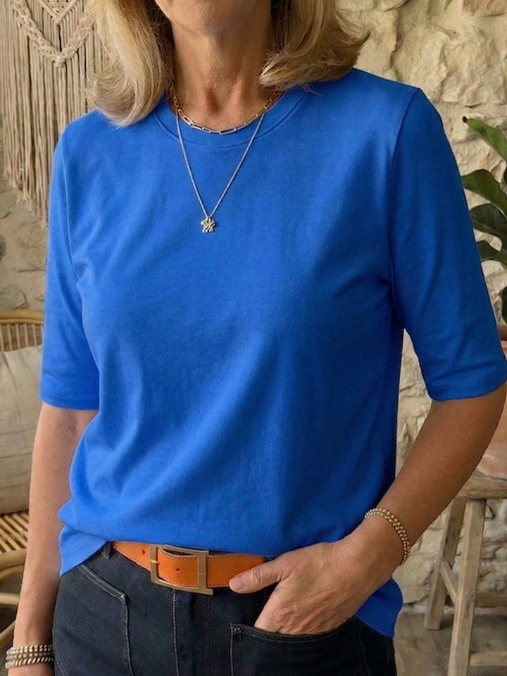 Cozy Minimalist Half-sleeve 100% T-shirt